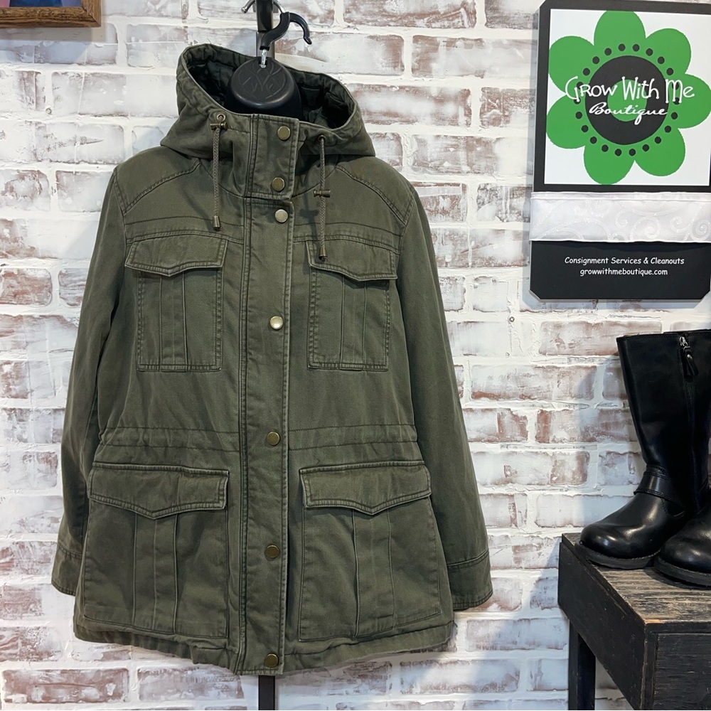 Lucky Brand Olive Jacket women’s large - Picture 5 of 10